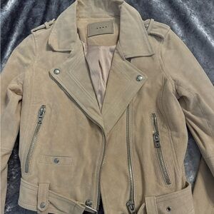 Blanc suede jacket in tan